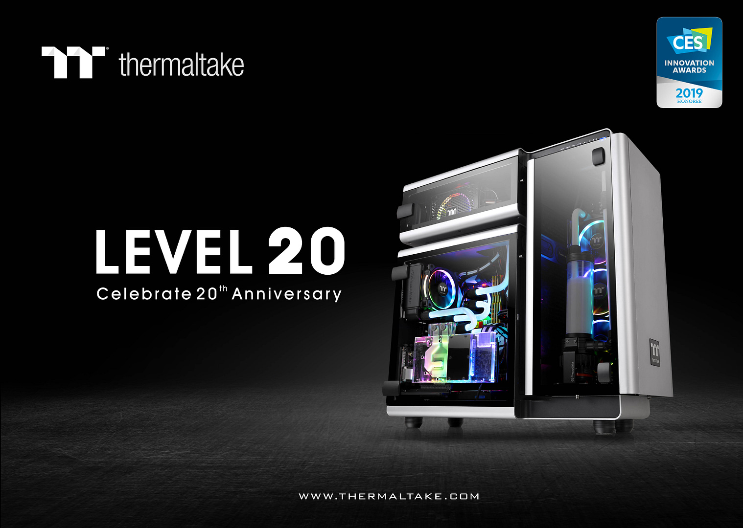 Thermaltake Level 20 Wins the 2019 CES Innovation Award